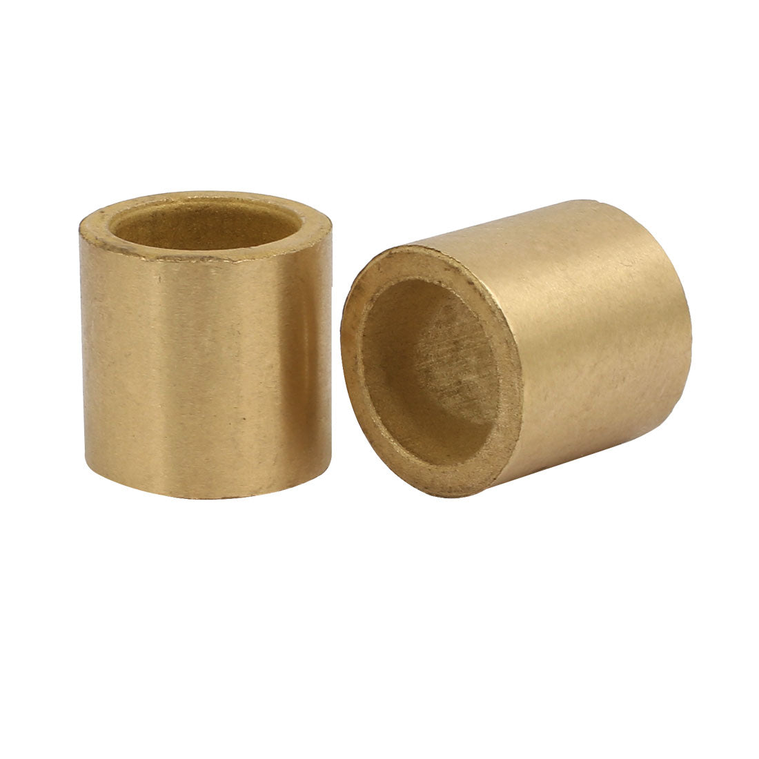 Harfington 16mmx22mmx22mm Powdered Metal Bronze Sleeve Bearing Bushing Gold Tone 4pcs