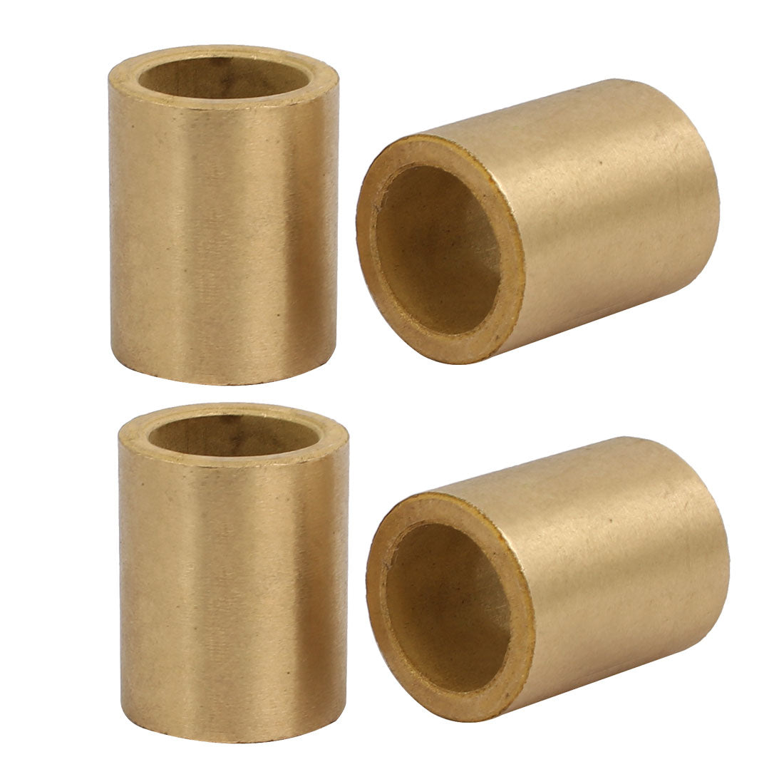Harfington 16mmx22mmx28mm Powdered Metal Bronze Sleeve Bearing Bushing Gold Tone 4pcs
