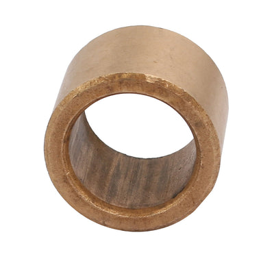 Harfington 18mmx25mmx18mm Powdered Metal Bronze Sleeve Bearing Bushing Gold Tone 2pcs