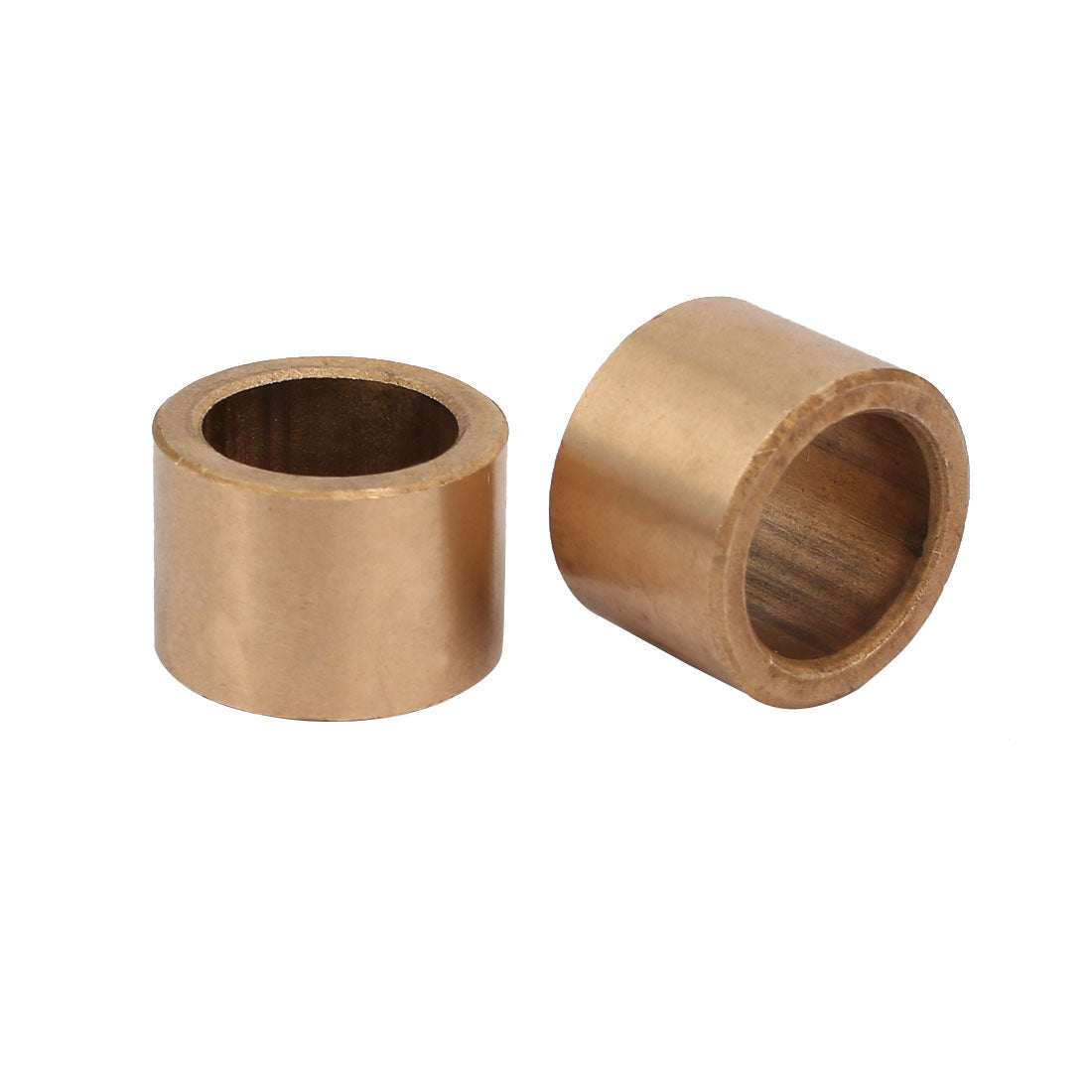 Harfington 18mmx25mmx18mm Powdered Metal Bronze Sleeve Bearing Bushing Gold Tone 2pcs