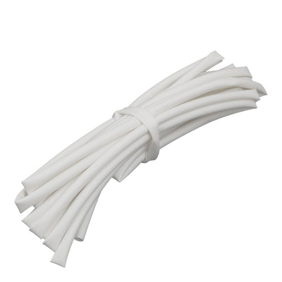 Harfington 16.4Ft Length 5mm Inner Dia Polyolefin Insulated Heat Shrink Tube Wire Wrap White