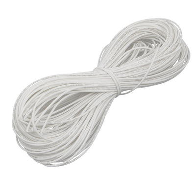 Harfington 164Ft Length 1mm Inner Dia Polyolefin Insulated Heat Shrink Tube Wire Wrap White