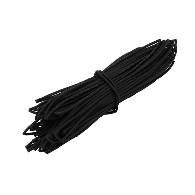 Harfington 15M Length 0.8mm Inner Dia Polyolefin Insulated Heat Shrink Tube Wire Wrap Black