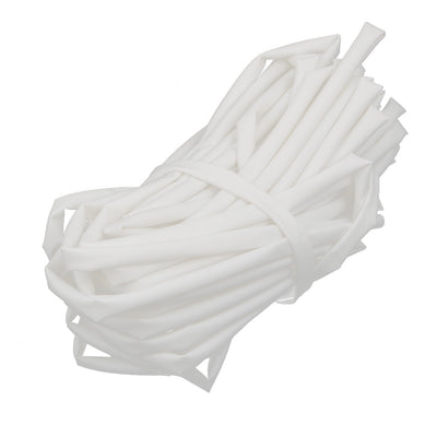 Harfington 15M Length 5mm Inner Dia Polyolefin Insulated Heat Shrink Tube Wire Wrap White