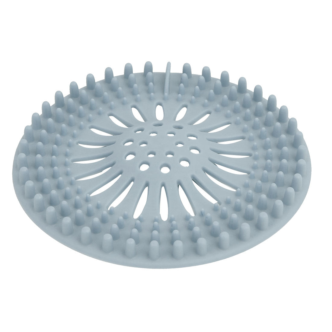 Harfington 130mm Diameter TPR Rubber Drain Hair Catcher Strainer Blue 3pcs