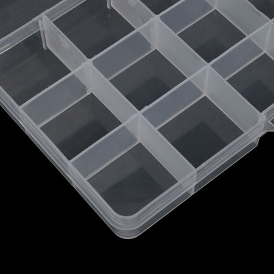 Harfington 15 Compartment Portable Jewelry Earring Bead Organizer Container Storage Case