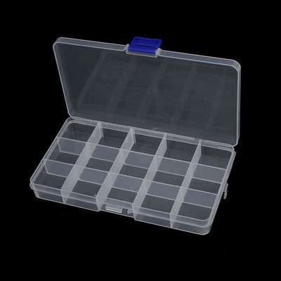 Harfington 15 Compartment Portable Jewelry Earring Bead Organizer Container Storage Case