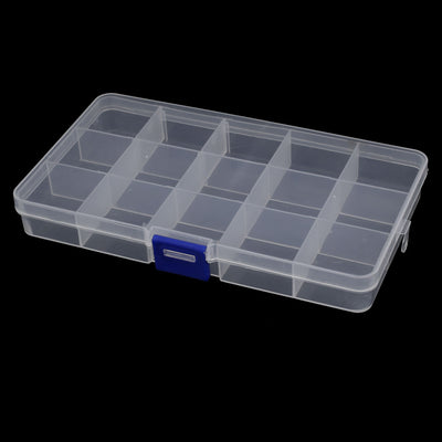 Harfington 15 Compartment Portable Jewelry Earring Bead Organizer Container Storage Case