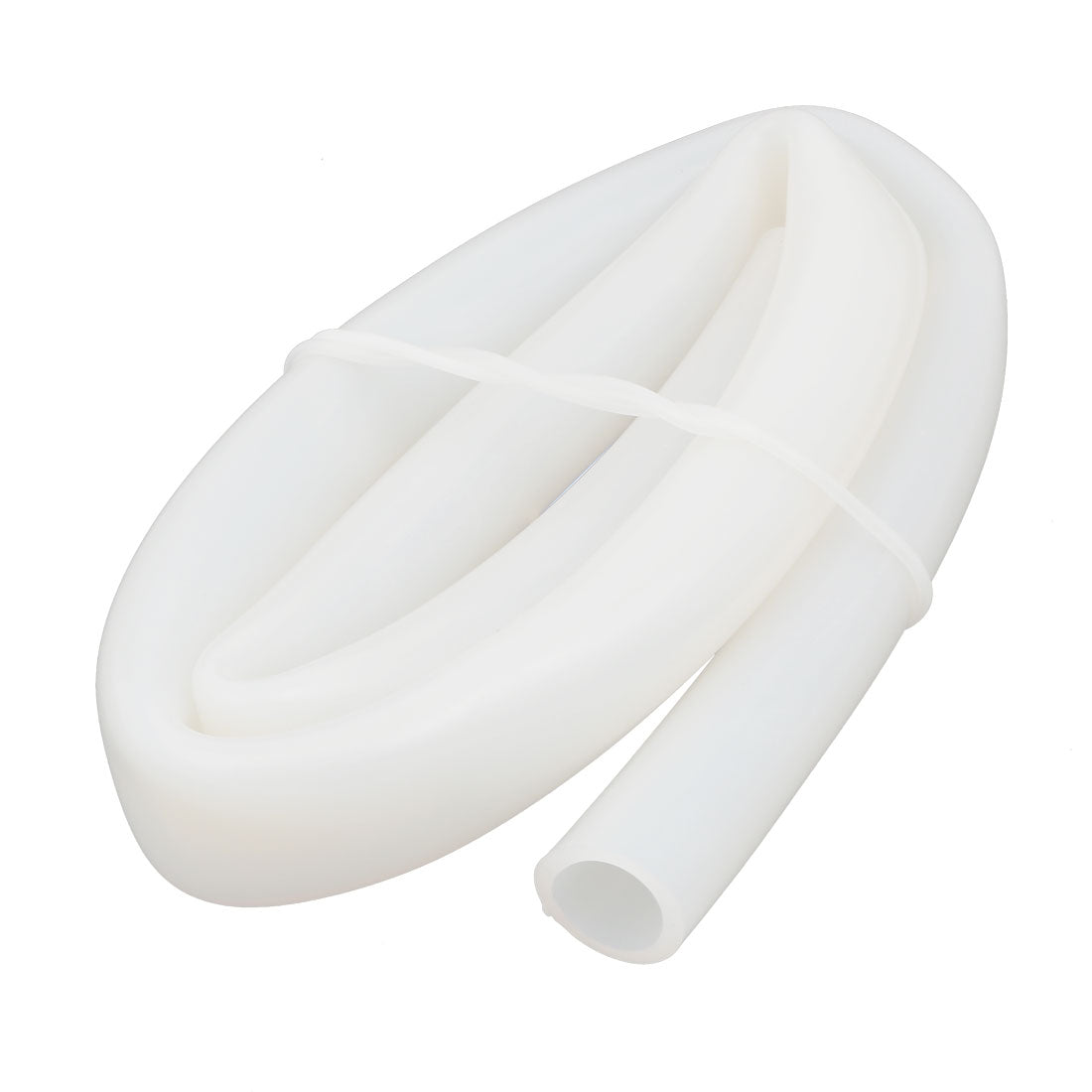 Harfington 19mm x 25mm Dia High Temp Resistant Insulation Hose Silicone Tube Milky White 1M Long