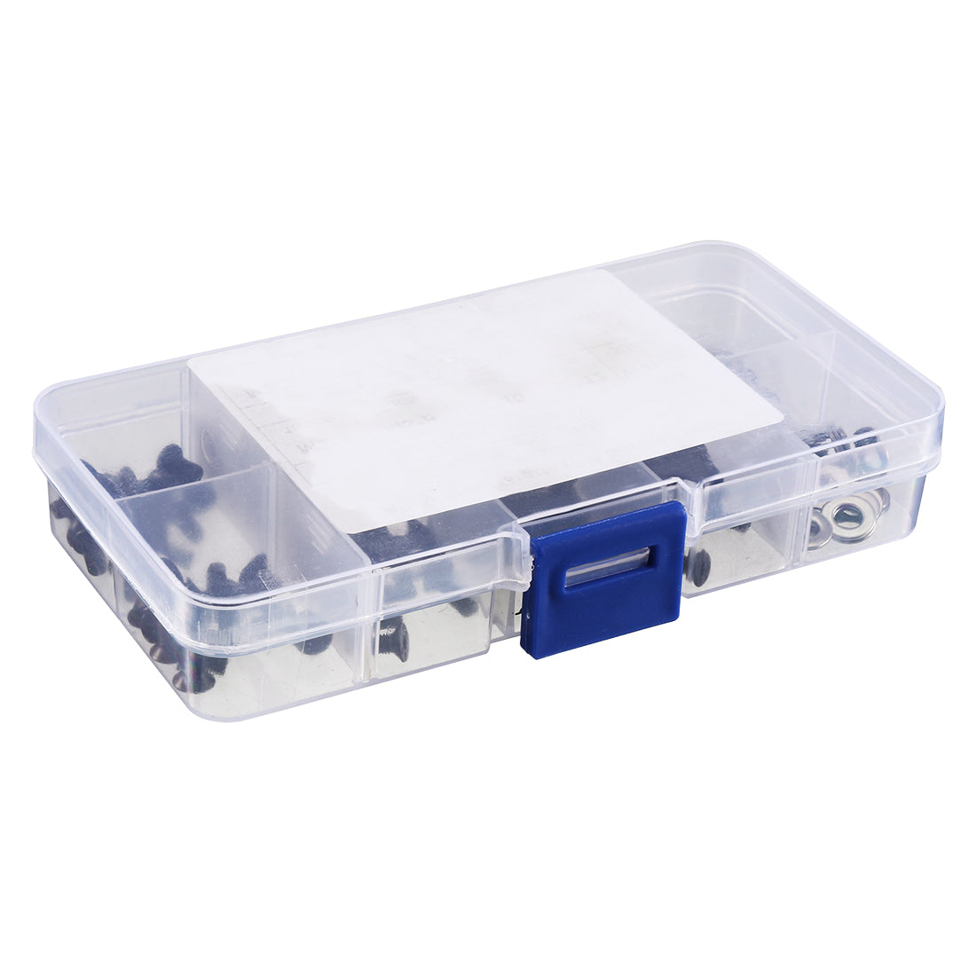 Harfington 180pcs Alloy Steel M3 Hex Socket Button Head Flat Heat Screw M3 M4 Washer Assortment