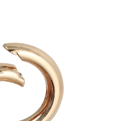 Harfington 16mm Inner Dia Zinc Alloy Opened Round Ring Loop Buckle Gold Tone 5pcs