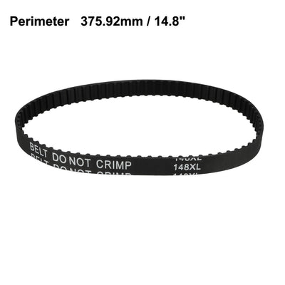 Harfington 148XL Rubber Timing Belt Synchronous Closed Loop Timing Belt Pulleys 10mm Width