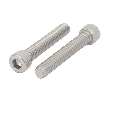 Harfington 1/4"-20 x 1-1/2" 304 Stainless Steel Full Thread Hex Socket Head Cap Screw 10pcs