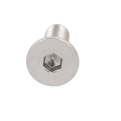 Harfington 3/8-16 x 1-1/4" 304 Stainless Steel Flat Head Hex Socket Cap Screw Fastener 5pcs