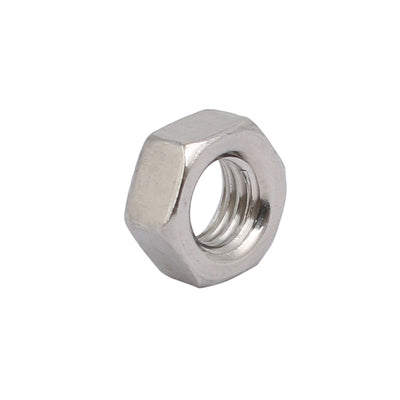Harfington 50pcs M5 x 0.8mm Pitch Metric Thread 304 Stainless Steel Left Hand Hex Nuts