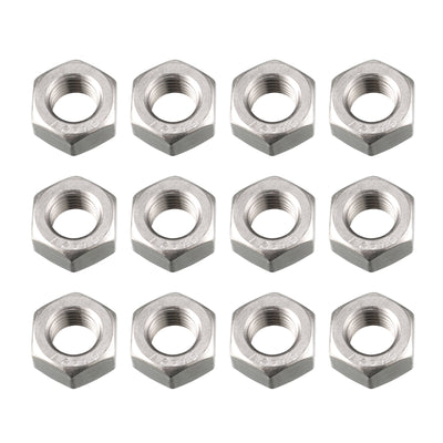 Harfington Hex Nuts, M12x1.5 304 Stainless Steel Thread Hexagon Nut 12pcs