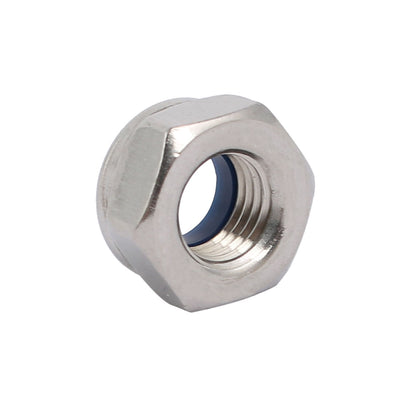 Harfington 12pcs M8 x 1mm Pitch Metric Fine Thread 304 Stainless Steel Hex Lock Nuts