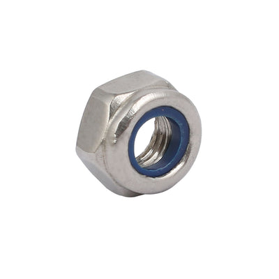 Harfington 12pcs M6 x 1mm Pitch Metric Thread 304 Stainless Steel Left Hand Lock Nuts