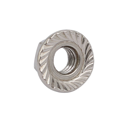 Harfington 12pcs M6x1mm Pitch Metric Thread 304 Stainless Steel Left Hand Hex Flange Nut