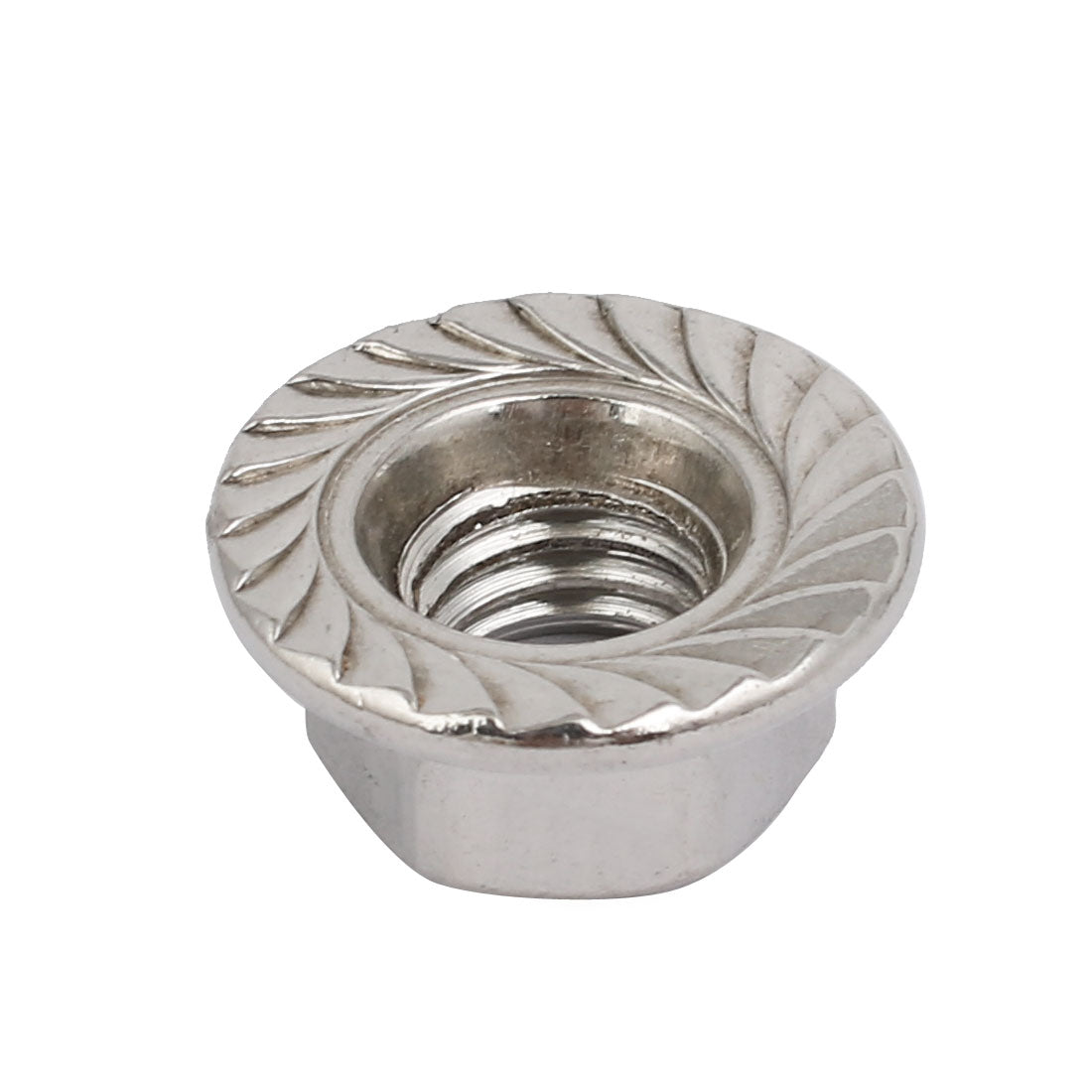 Harfington 4pcs M12x1.75mm Pitch Metric Thread 304 Stainless Steel Left Hand Hex Flange Nut