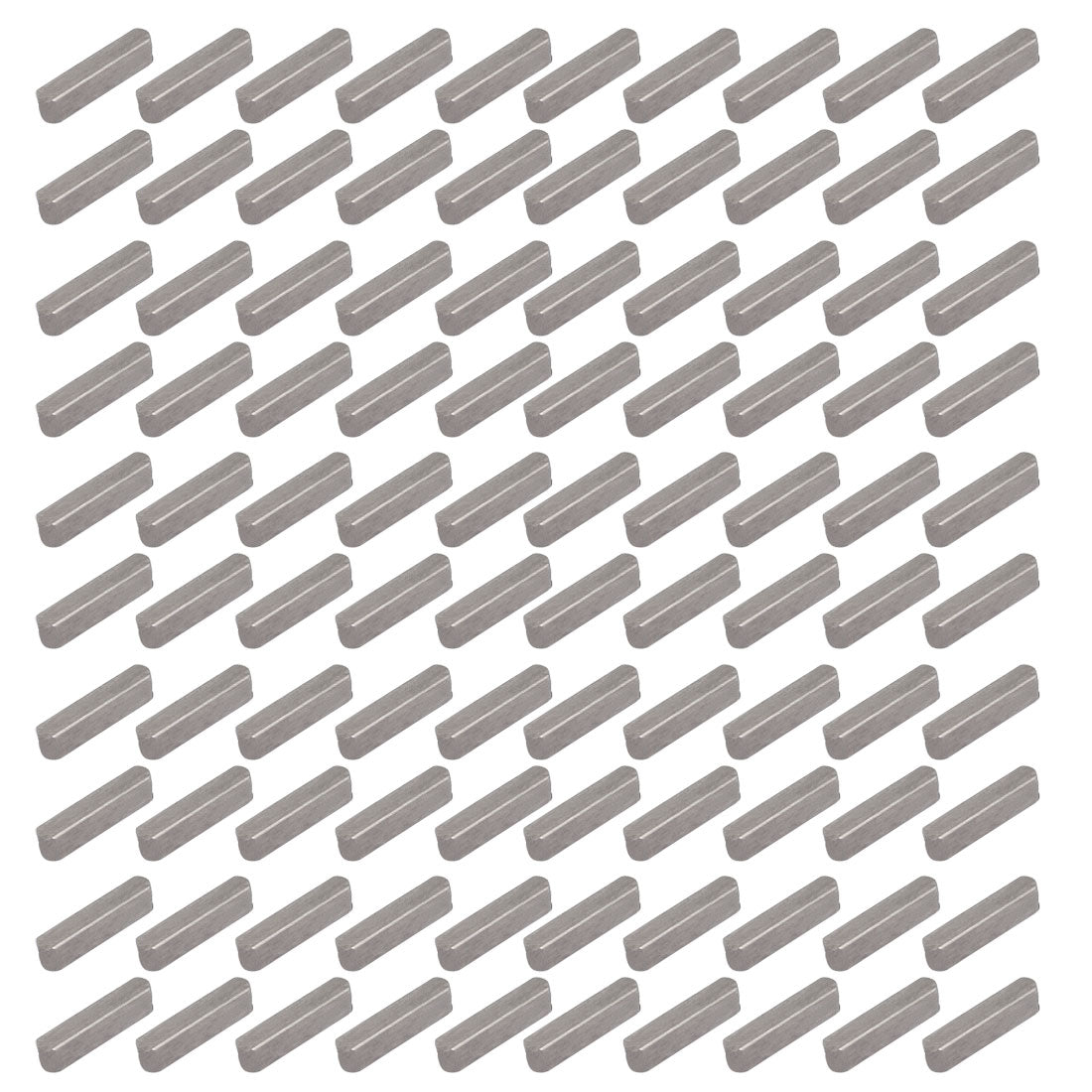 Harfington 14mmx3mmx3mm Carbon Steel Key Stock Keystock Gray 100pcs