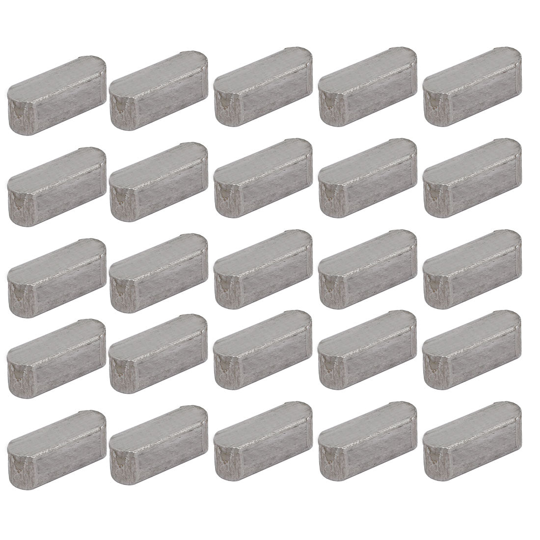 Harfington 14mmx5mmx5mm Carbon Steel Key Stock Keystock Gray 25pcs