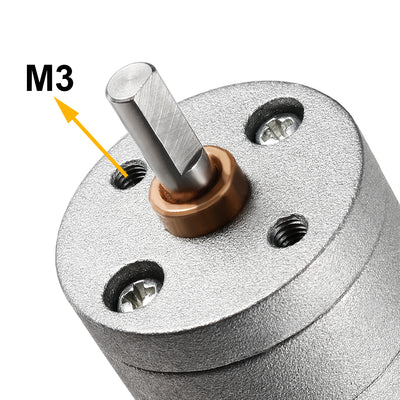 Harfington 171:1 Gearmotor with Encoder DC 12V 25RPM Encoder Gear Motor 25Dx55L mm