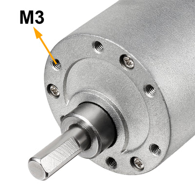 Harfington 18.8:1 Gearmotor with Encoder DC 12V 265RPM Encoder Gear Motor 37Dx52L mm