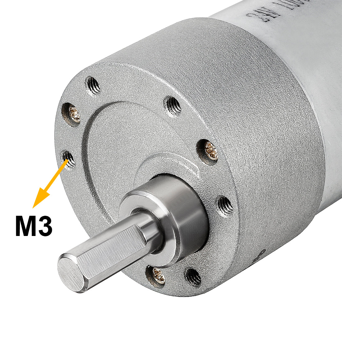 Harfington 18.8:1 Gearmotor with Encoder DC 24V 530RPM Encoder Gear Motor 37Dx52L mm