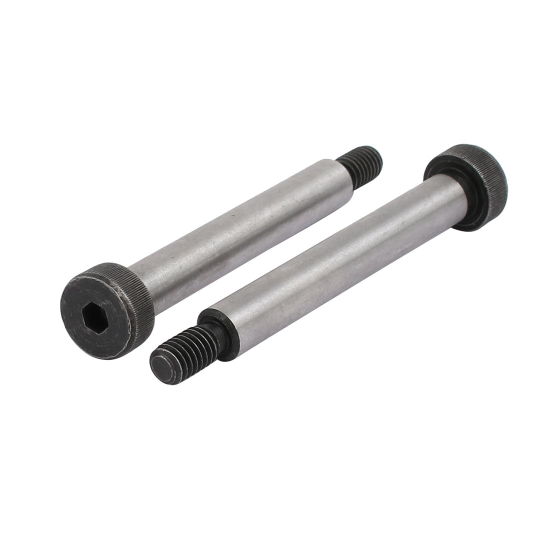 Harfington 10pcs 40Cr Steel Shoulder Bolt 8mm Shoulder Dia 55mm Shoulder Length M6x12mm Thread