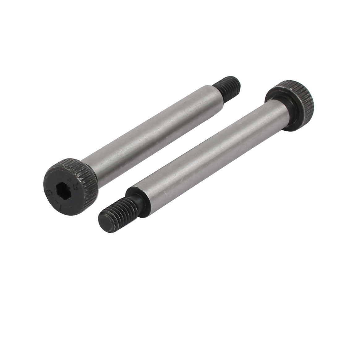 Harfington 10pcs 40Cr Steel Shoulder Bolt 8mm Shoulder Dia 60mm Shoulder Length M6x12mm Thread