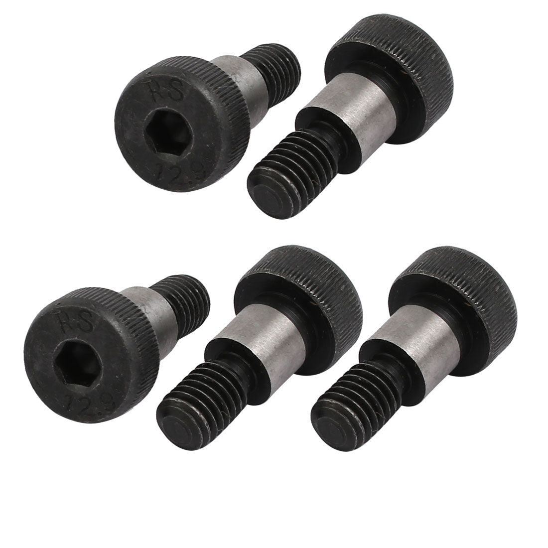 Harfington 5pcs 40Cr Steel Shoulder Bolt 10mm Shoulder Dia 10mm Shoulder Length M8x13mm Thread