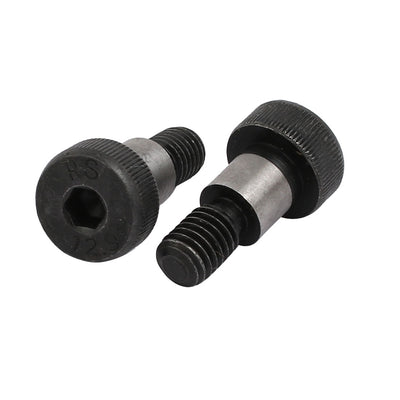 Harfington 10pcs 40Cr Steel Shoulder Bolt 10mm Shoulder Dia 10mm Shoulder Length M8x13mm Thread