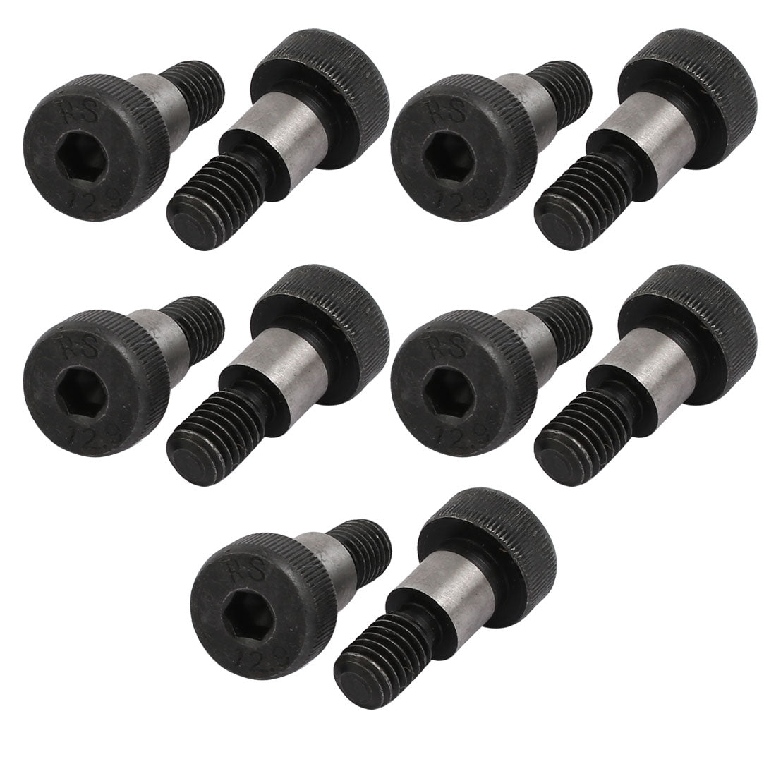 Harfington 10pcs 40Cr Steel Shoulder Bolt 10mm Shoulder Dia 10mm Shoulder Length M8x13mm Thread