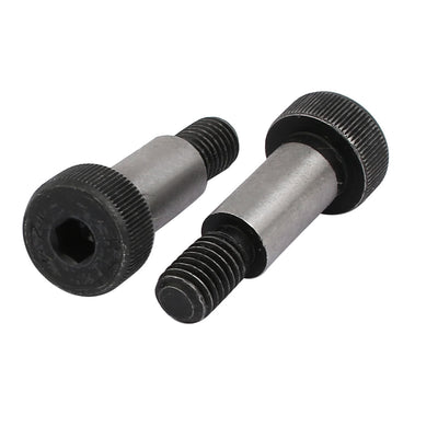 Harfington 5pcs 40Cr Steel Shoulder Bolt 10mm Shoulder Dia 20mm Shoulder Length M8x13mm Thread
