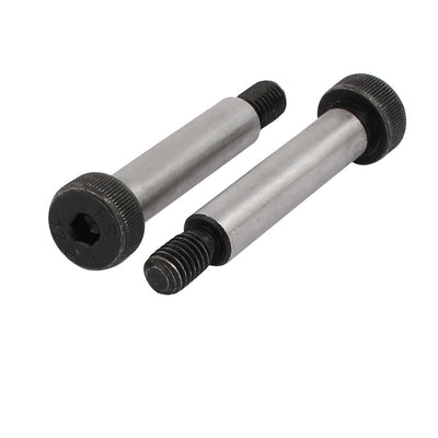 Harfington 5pcs 40Cr Steel Shoulder Bolt 10mm Shoulder Dia 45mm Shoulder Length M8x13mm Thread