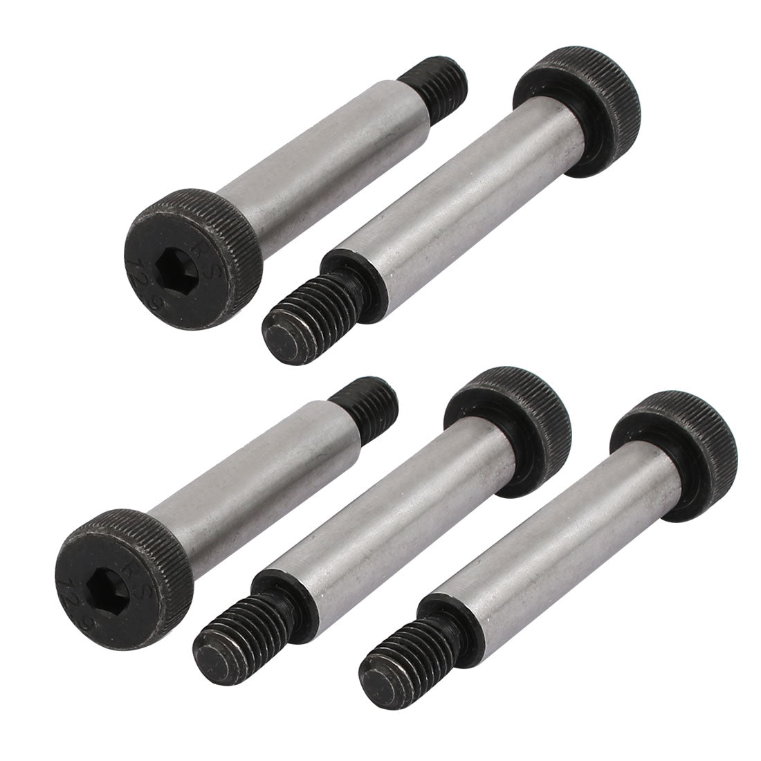 Harfington 5pcs 40Cr Steel Shoulder Bolt 10mm Shoulder Dia 45mm Shoulder Length M8x13mm Thread