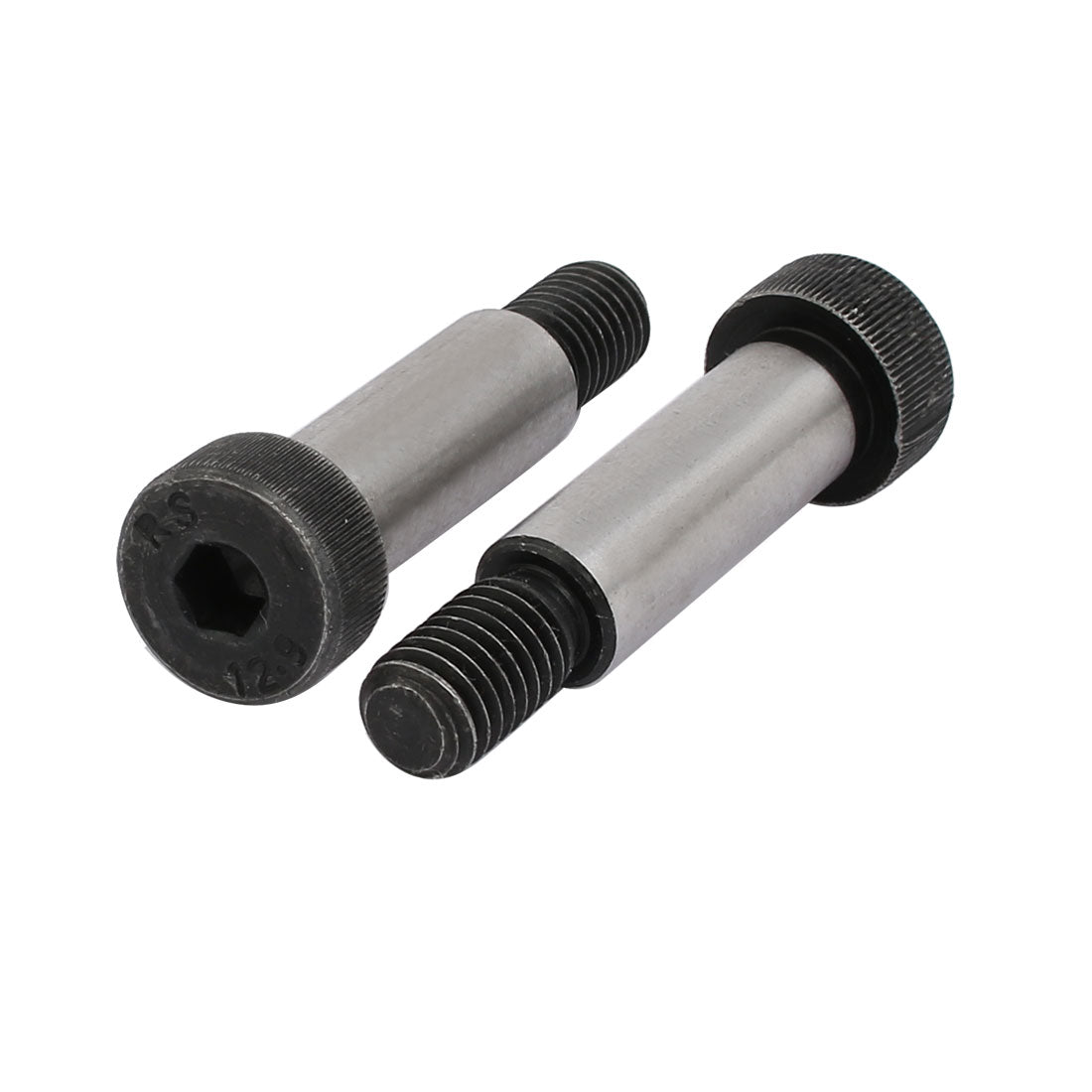 Harfington 2pcs 40Cr Steel Shoulder Bolt 12mm Shoulder Dia 35mm Shoulder Length M10x18mm Thread