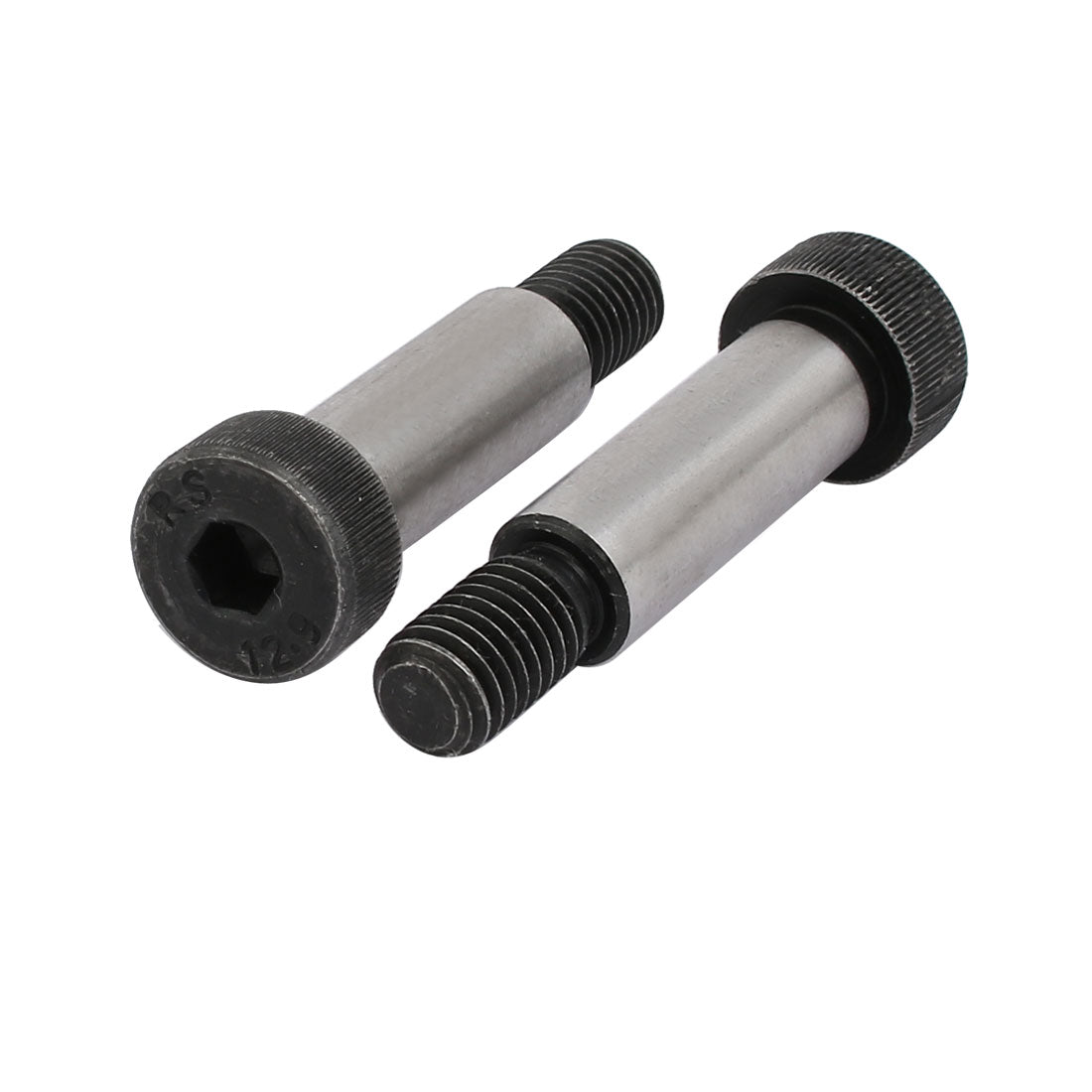 Harfington 2pcs 40Cr Steel Shoulder Bolt 12mm Shoulder Dia 35mm Shoulder Length M10x18mm Thread