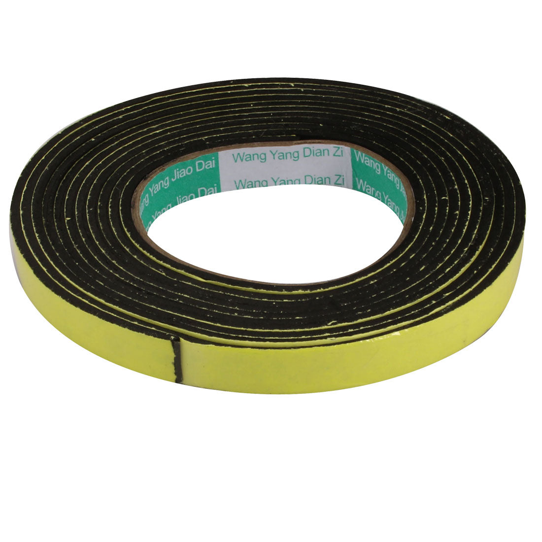 Harfington 15mm Wide 4mm Thick Single Sided Shockproof EVA Sponge Tape Black 3 Meters Long