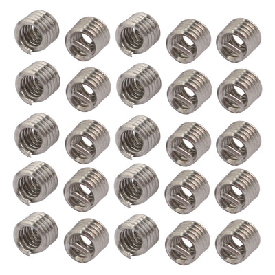 Harfington #4-40x0.168" 304 Stainless Steel Helical Coil Wire Thread Insert 25pcs