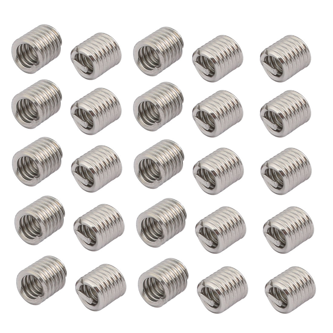 Harfington #6-32x0.276" 304 Stainless Steel Helical Coil Wire Thread Insert 25pcs