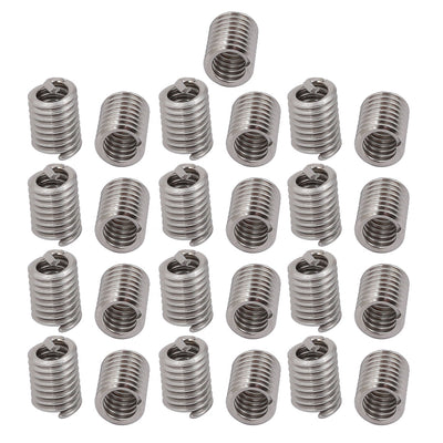 Harfington #6-32x0.345" 304 Stainless Steel Helical Coil Wire Thread Insert 25pcs