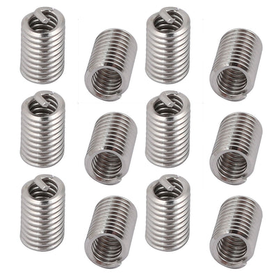 Harfington #6-32x0.414" 304 Stainless Steel Helical Coil Wire Thread Insert 12pcs