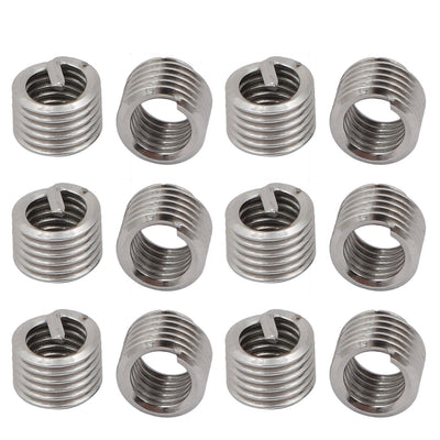 Harfington #8-32x0.246" 304 Stainless Steel Helical Coil Wire Thread Insert 12pcs