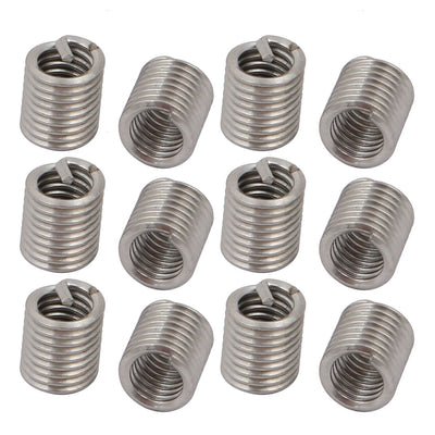 Harfington #8-32x0.328" 304 Stainless Steel Helical Coil Wire Thread Insert 12pcs