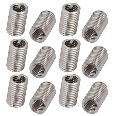 Harfington #8-32x0.492" 304 Stainless Steel Helical Coil Wire Thread Insert 12pcs