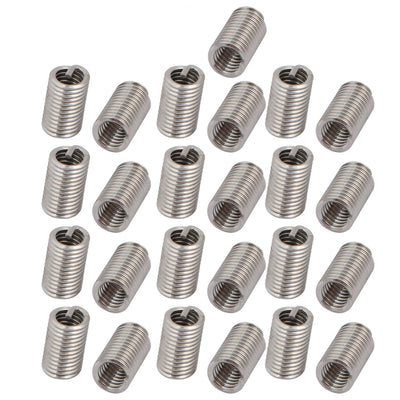 Harfington #8-32x0.492" 304 Stainless Steel Helical Coil Wire Thread Insert 25pcs