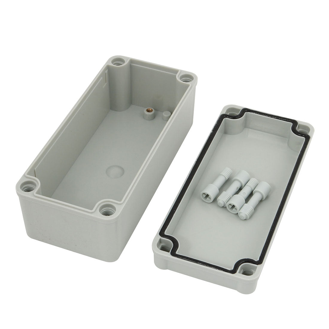 Harfington 180mm x 80mm x 70mm Electronic ABS Plastic DIY Junction Box Enclosure Case Gray