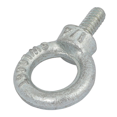 Harfington 1/4"-20 UNC Thread C15 Carbon Steel Zinc Plated Lifting Eye Bolt 5pcs